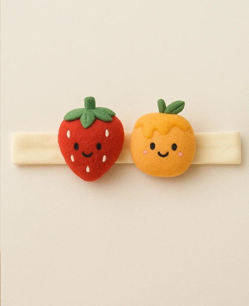 Strawberry and Kumquat Baby Headband | Cute Baby Hair Accessories